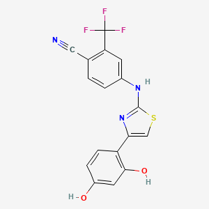 4-[[4-(2,4-Dihydroxyphenyl)-2-thiazolyl]amino]-2-(trifluoromethyl)benzonitrile