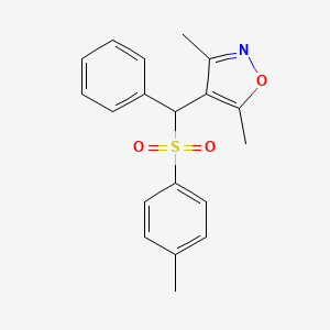 3,5-Dimethyl-4-[(4-methylphenyl)sulfonyl-phenylmethyl]-1,2-oxazole