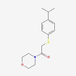 1-Morpholin-4-yl-2-(4-propan-2-ylphenyl)sulfanylethanone