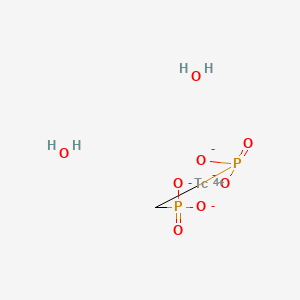 Dioxido-oxo-(phosphonatomethyl)-lambda5-phosphane;technetium(4+);dihydrate