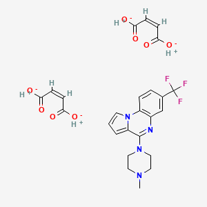 4-(4-Methylpiperazin-1-yl)-7-(trifluoromethyl)pyrrolo[1,2-a]quinoxaline dimaleate