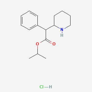 Isopropyl 2-phenyl-2-(piperidin-2-yl)acetate hydrochloride