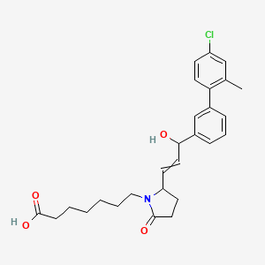 7-[2-[3-[3-(4-Chloro-2-methylphenyl)phenyl]-3-hydroxyprop-1-enyl]-5-oxopyrrolidin-1-yl]heptanoic acid