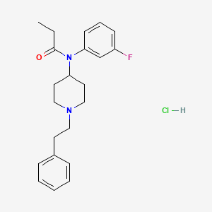 N-(3-fluorophenyl)-N-[1-(2-phenylethyl)-4-piperidinyl]-propanamide,monohydrochloride