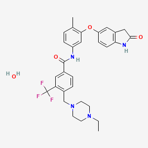 molecular formula C30H33F3N4O4 B10764664 DDR1-IN-1 (hydrate) 