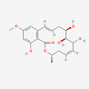 (4S,6Z,9S,10R,12E)-8,9,10,18-tetrahydroxy-16-methoxy-4-methyl-3-oxabicyclo[12.4.0]octadeca-1(14),6,12,15,17-pentaen-2-one