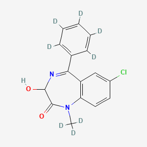 molecular formula C16H13ClN2O2 B10764727 Temazepam-d8 