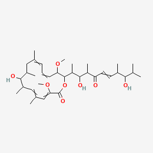 16-(3,9-dihydroxy-4,8,10-trimethyl-5-oxoundec-6-en-2-yl)-8-hydroxy-3,15-dimethoxy-5,7,9,11-tetramethyl-1-oxacyclohexadeca-3,5,11,13-tetraen-2-one