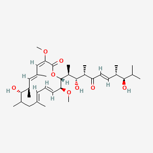 (3E,5E,7R,8S,11E,13E,15S,16R)-16-[(E,2S,3R,4S,8S,9R)-3,9-dihydroxy-4,8,10-trimethyl-5-oxoundec-6-en-2-yl]-8-hydroxy-3,15-dimethoxy-5,7,9,11-tetramethyl-1-oxacyclohexadeca-3,5,11,13-tetraen-2-one