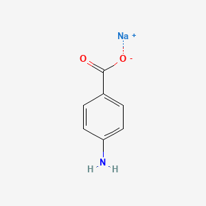 molecular formula C7H6NNaO2 B10764928 Sodium 4-aminobenzoate CAS No. 71720-42-8