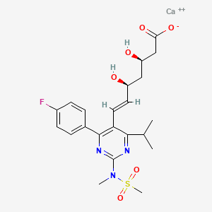 calcium;(E,3R,5S)-7-[4-(4-fluorophenyl)-2-[methyl(methylsulfonyl)amino]-6-propan-2-ylpyrimidin-5-yl]-3,5-dihydroxyhept-6-enoate