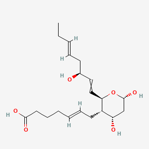 (E)-7-[(2R,3S,4S,6S)-4,6-dihydroxy-2-[(3S,5E)-3-hydroxyocta-1,5-dienyl]oxan-3-yl]hept-5-enoic acid