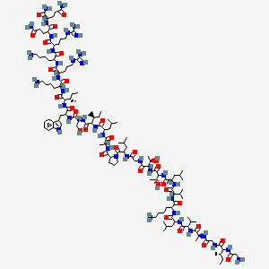 H-Gly-DL-Ile-Gly-Ala-DL-Val-DL-Leu-DL-Lys-DL-Val-DL-Leu-DL-Thr-DL-Thr-Gly-DL-Leu-DL-Pro-DL-Ala-DL-Leu-DL-Ile-DL-Ser-DL-Trp-DL-Ile-DL-Lys-DL-Arg-DL-Lys-DL-Arg-DL-Gln-DL-Gln-NH2