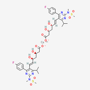 (3R,5S)-7-[4-(4-fluorophenyl)-2-[methyl(methylsulfonyl)amino]-6-propan-2-ylpyrimidin-5-yl]-3,5-dihydroxyhept-6-enoic acid