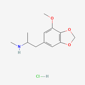 1-(7-methoxybenzo[d][1,3]dioxol-5-yl)-N-methylpropan-2-amine,monohydrochloride