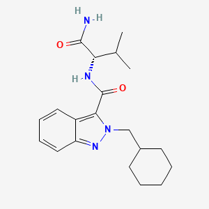 (S)-N-(1-amino-3-methyl-1-oxobutan-2-yl)-2-(cyclohexylmethyl)-2H-indazole-3-carboxamide