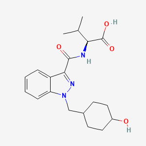 (1-((4-hydroxycyclohexyl)methyl)-1H-indazole-3-carbonyl)-L-valine