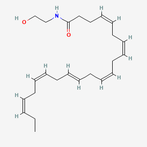 molecular formula C24H37NO2 B10765542 (4Z,7Z,10Z,13E,16Z,19Z)-N-(2-hydroxyethyl)docosa-4,7,10,13,16,19-hexaenamide 