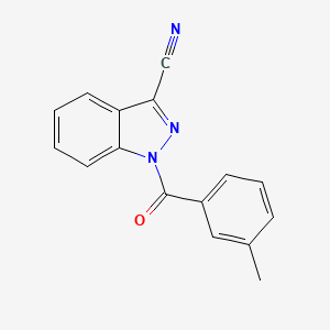 1-(3-Methylbenzoyl)-1H-indazole-3-carbonitrile