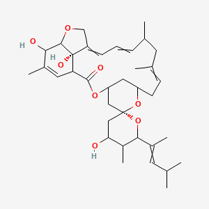 (6R,24S)-4',21,24-trihydroxy-5',11,13,22-tetramethyl-6'-(4-methylpent-2-en-2-yl)spiro[3,7,19-trioxatetracyclo[15.6.1.14,8.020,24]pentacosa-10,14,16,22-tetraene-6,2'-oxane]-2-one