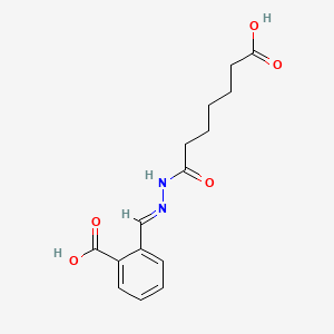 2-{[(6-Carboxyhexanamido)imino]methyl}benzoic acid