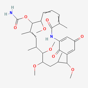 (8,13,14,17-tetramethoxy-4,10,12,16-tetramethyl-3,20,22-trioxo-2-azabicyclo[16.3.1]docosa-1(21),4,6,10,18-pentaen-9-yl) carbamate