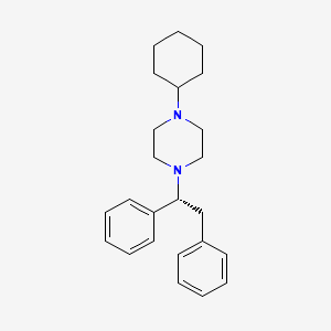 1-cyclohexyl-4-[(1R)-1,2-diphenylethyl]piperazine