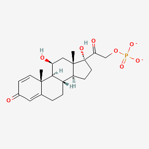 molecular formula C21H27O8P-2 B10765983 Prednisolone phosphate(2-) 