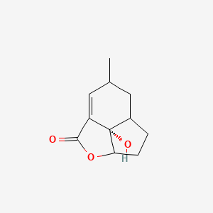 (11S)-11-hydroxy-9-methyl-3-oxatricyclo[5.3.1.04,11]undec-1(10)-en-2-one