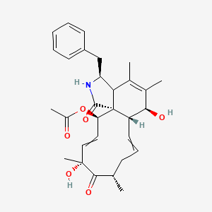 [(1R,2R,5R,7S,11R,12S,16S)-16-benzyl-5,12-dihydroxy-5,7,13,14-tetramethyl-6,18-dioxo-17-azatricyclo[9.7.0.01,15]octadeca-3,9,13-trien-2-yl] acetate