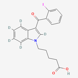 5-(3-(2-iodobenzoyl)-1H-indol-1-yl-2,4,5,6,7-d5)pentanoicacid