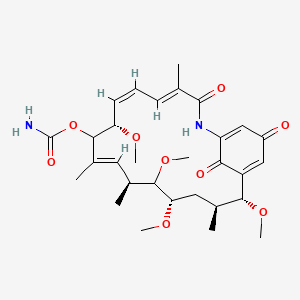 [(4E,6Z,8S,10E,12S,14S,16S,17R)-8,13,14,17-tetramethoxy-4,10,12,16-tetramethyl-3,20,22-trioxo-2-azabicyclo[16.3.1]docosa-1(21),4,6,10,18-pentaen-9-yl] carbamate