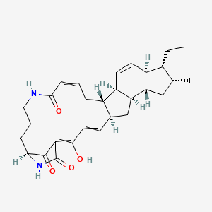 (5S,7R,8R,10R,11R,12S,15R,16S,25S)-11-ethyl-2-hydroxy-10-methyl-21,26-diazapentacyclo[23.2.1.05,16.07,15.08,12]octacosa-1,3,13,18-tetraene-20,27,28-trione