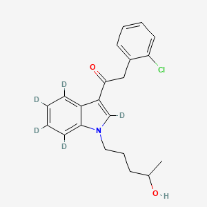 2-(2-chlorophenyl)-1-(1-(4-hydroxypentyl)-1H-indol-3-yl)ethan-1-one-2,4,5,6,7-d5