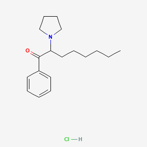 1-Phenyl-2-(pyrrolidin-1-yl)octan-1-one,monohydrochloride