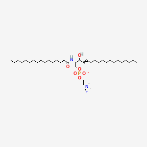 molecular formula C39H79N2O6P B10766982 N-hexadecanoylsphingosine-1-phosphocholine 