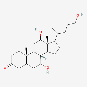 (8R,10S,13R)-7,12-dihydroxy-17-(5-hydroxypentan-2-yl)-10,13-dimethyl-1,2,4,5,6,7,8,9,11,12,14,15,16,17-tetradecahydrocyclopenta[a]phenanthren-3-one