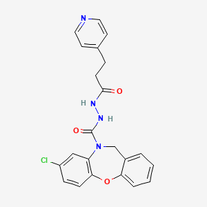 3-chloro-N'-(3-pyridin-4-ylpropanoyl)-6H-benzo[b][1,4]benzoxazepine-5-carbohydrazide