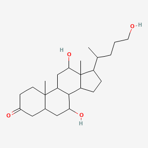 7,12-Dihydroxy-17-(5-hydroxypentan-2-yl)-10,13-dimethyl-1,2,4,5,6,7,8,9,11,12,14,15,16,17-tetradecahydrocyclopenta[a]phenanthren-3-one