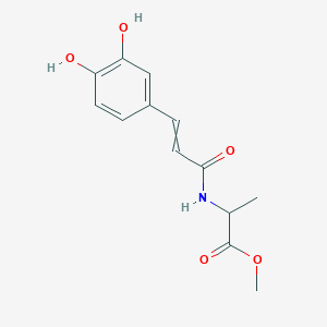 methyl 2-[3-(3,4-dihydroxyphenyl)prop-2-enoylamino]propanoate