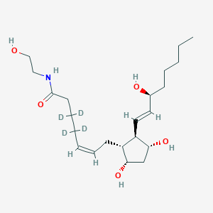 molecular formula C22H39NO5 B10767246 PGF2alpha-EA(d4) 