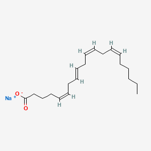 molecular formula C20H31NaO2 B10767264 sodium;(5Z,8E,11Z,14Z)-icosa-5,8,11,14-tetraenoate 