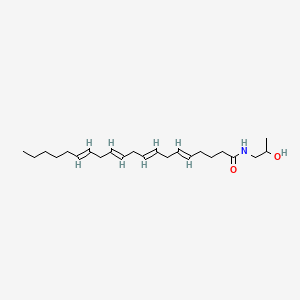 molecular formula C23H39NO2 B10767534 (5E,8E,11E,14E)-N-(2-hydroxypropyl)icosa-5,8,11,14-tetraenamide 