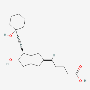 6,9alpha-Methylene-11alpha-hydroxy-15,16,17,18,19,20-hexanor-14-(1-hydroxycyclohexyl)-prost-5E-en-13-yn-1-oic acid