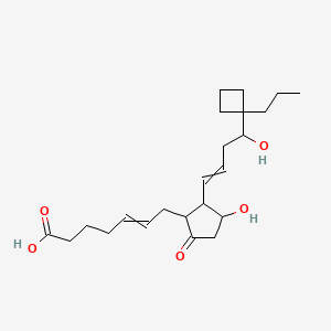 7-[3-hydroxy-2-[4-hydroxy-4-(1-propylcyclobutyl)but-1-enyl]-5-oxocyclopentyl]hept-5-enoic acid