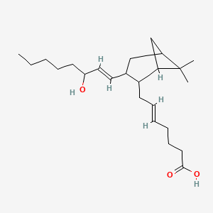 (E)-7-[3-[(E)-3-hydroxyoct-1-enyl]-6,6-dimethyl-2-bicyclo[3.1.1]heptanyl]hept-5-enoic acid