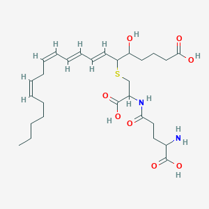 5S-Hydroxy-6R-(S-gamma-glutamylcysteinyl)-7E,9E,11Z,14Z-eicosatetraenoic acid