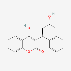 2H-1-Benzopyran-2-one, 4-hydroxy-3-((1R,3R)-3-hydroxy-1-phenylbutyl)-, rel-