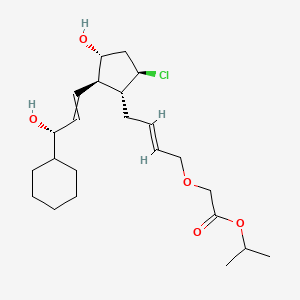 propan-2-yl 2-[(E)-4-[(1R,2R,3R,5R)-5-chloro-2-[(3S)-3-cyclohexyl-3-hydroxyprop-1-enyl]-3-hydroxycyclopentyl]but-2-enoxy]acetate