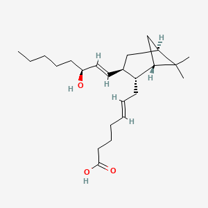 (E)-7-[(1S,2R,3R,5S)-3-[(E,3S)-3-hydroxyoct-1-enyl]-6,6-dimethyl-2-bicyclo[3.1.1]heptanyl]hept-5-enoic acid